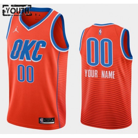Kinder NBA Oklahoma City Thunder Trikot Benutzerdefinierte Jordan Brand 2020-2021 Statement Edition Swingman